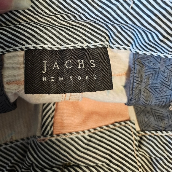 Jachs New York Men's Pink Surfer Print Twill Bleecker Shorts Size 32 - Picture 8 of 9